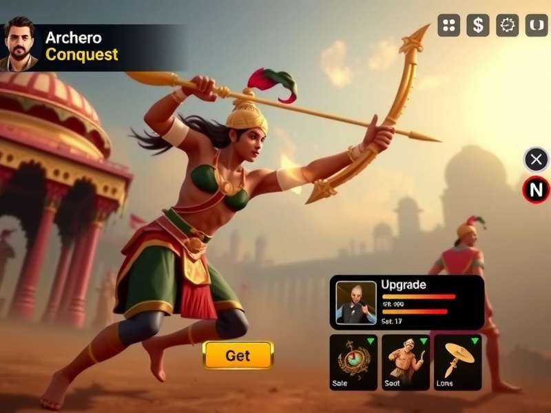 Archero Conquest equipment and upgrade screen