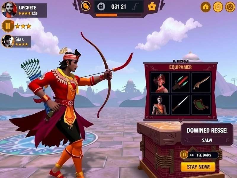 Archero Conquest gameplay screenshot showing combat